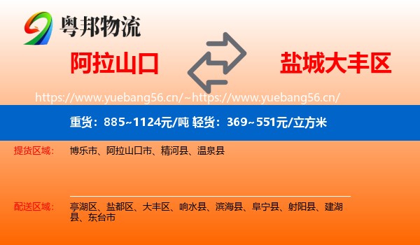阿拉山口到大丰区物流