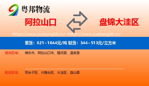 阿拉山口到大洼区物流