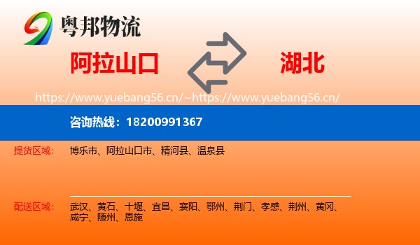 阿拉山口市到湖北物流专线