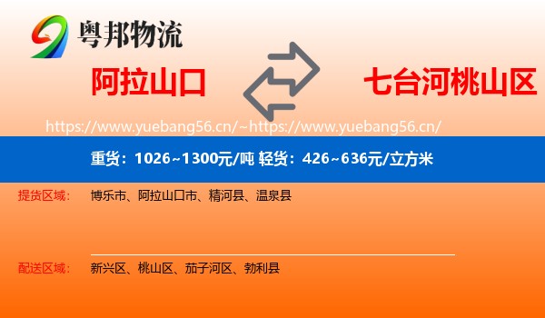 阿拉山口到桃山区物流