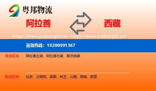 阿拉善到西藏物流