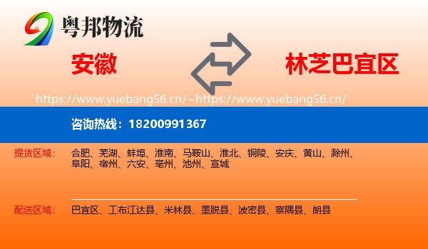 安徽到巴宜区物流
