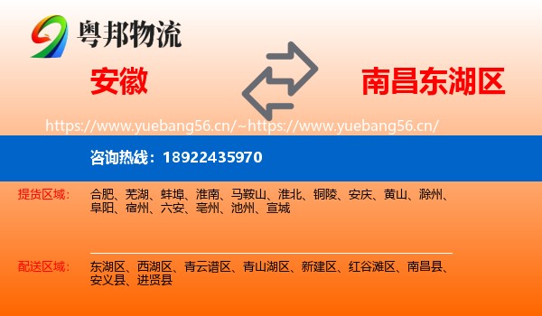 安徽到东湖区物流