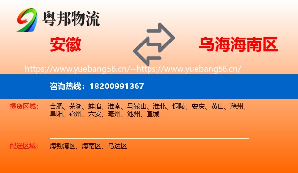 安徽到海南区物流
