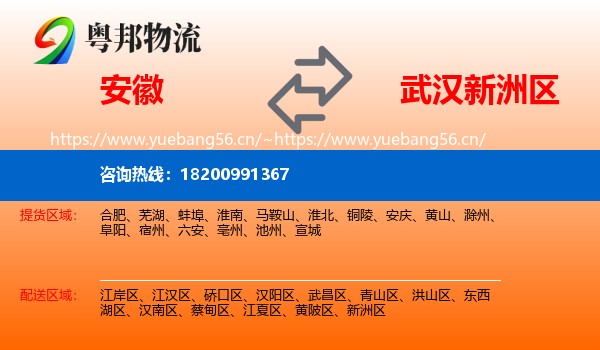 安徽到新洲区物流