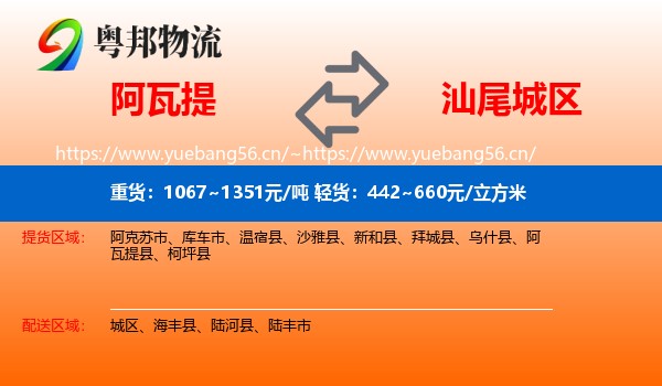 阿瓦提到城区物流