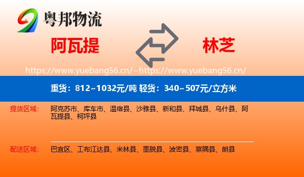 阿瓦提到林芝物流