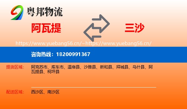 阿瓦提到三沙物流