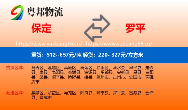 保定到罗平县物流
