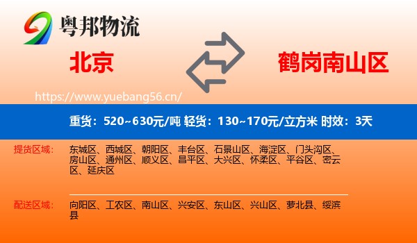 北京到南山区物流专线名片