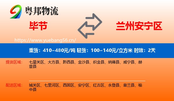 毕节到安宁区物流专线名片