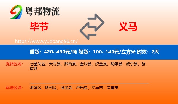 毕节到义马市物流专线名片
