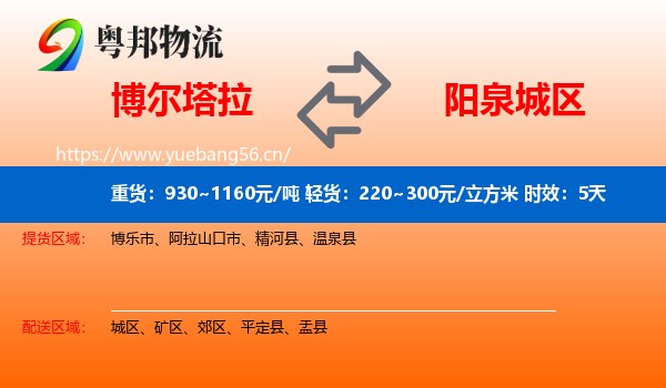 博尔塔拉到城区物流专线名片