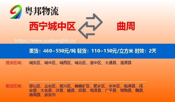 西宁城中区到曲周县物流专线名片