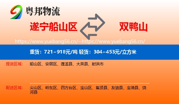 船山区到双鸭山物流专线