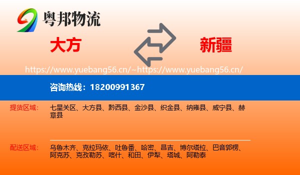 大方到新疆物流