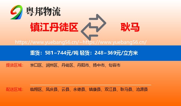 镇江丹徒区到耿马县物流