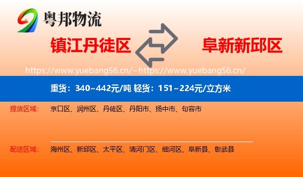 镇江丹徒区到新邱区物流