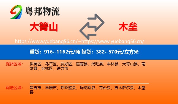 大箐山到木垒县物流