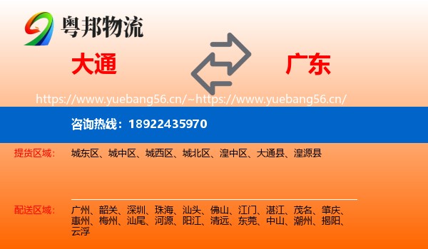 大通到广东物流