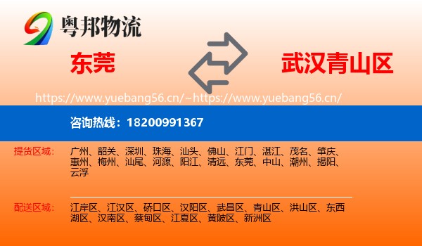 东莞到青山区物流