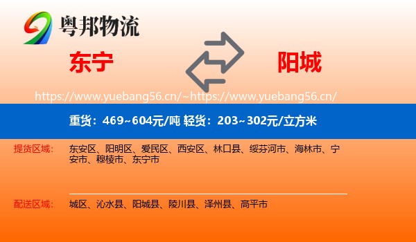 东宁到阳城县物流