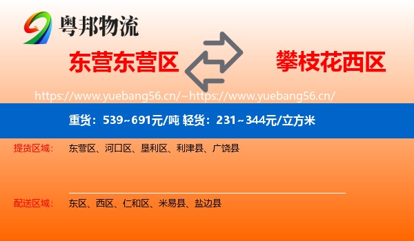 东营东营区到西区物流