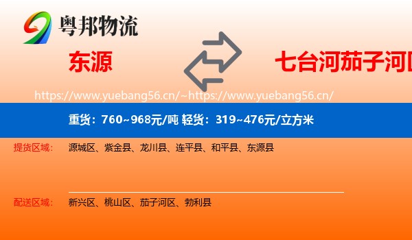 东源到茄子河区物流