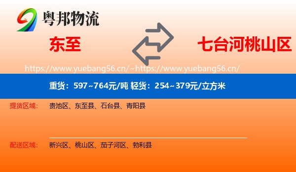 东至到桃山区物流