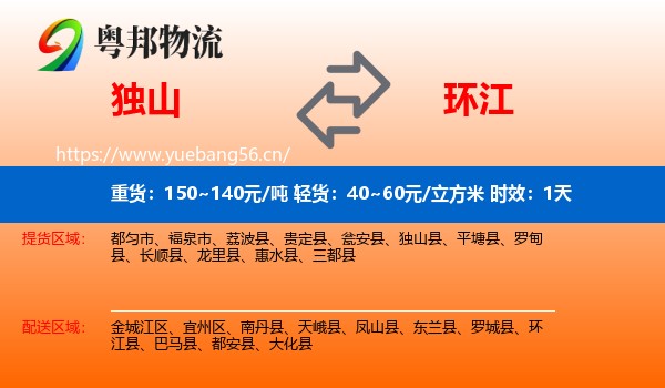 独山到环江县物流专线名片