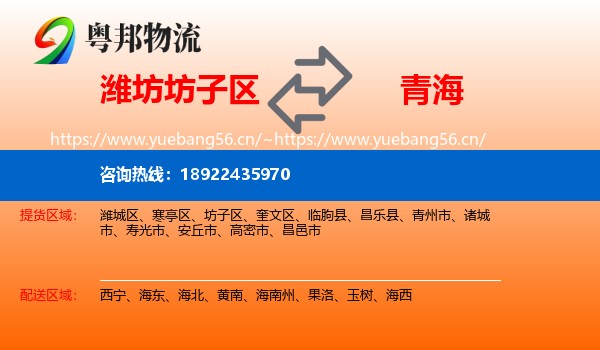 潍坊坊子区到青海物流