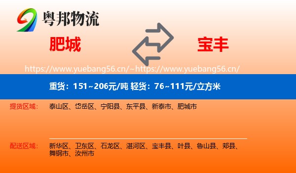 肥城到宝丰县物流