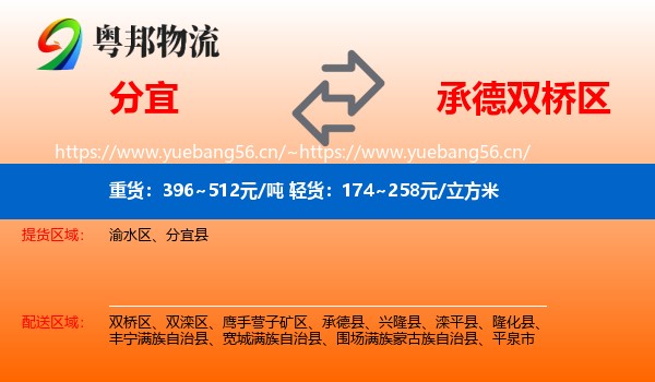 分宜到双桥区物流