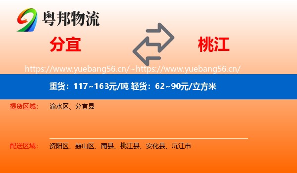 分宜到桃江县物流