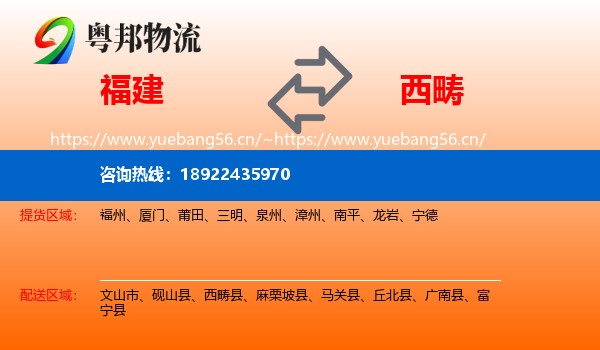 福建到西畴县物流