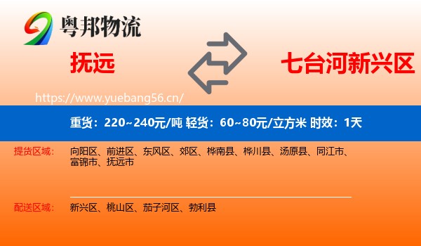 抚远到新兴区物流专线名片
