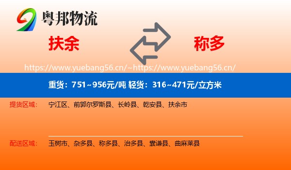 扶余到称多县物流