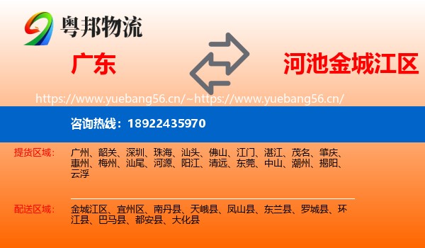 广东到金城江区物流
