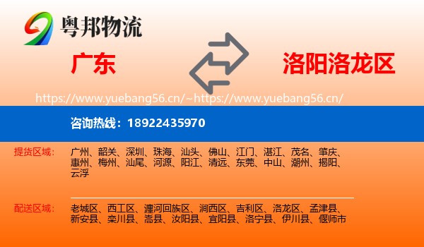 广东到洛龙区物流