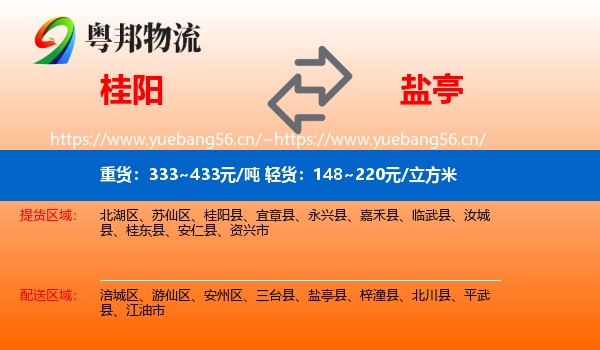 桂阳到盐亭县物流