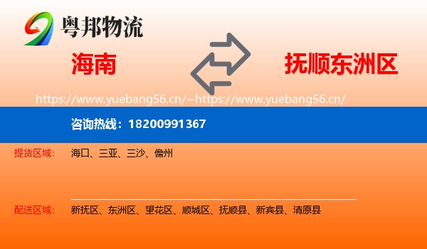 海南到东洲区物流