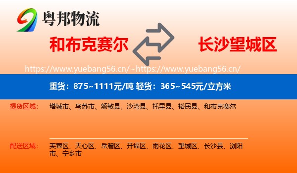 和布克赛尔到望城区物流