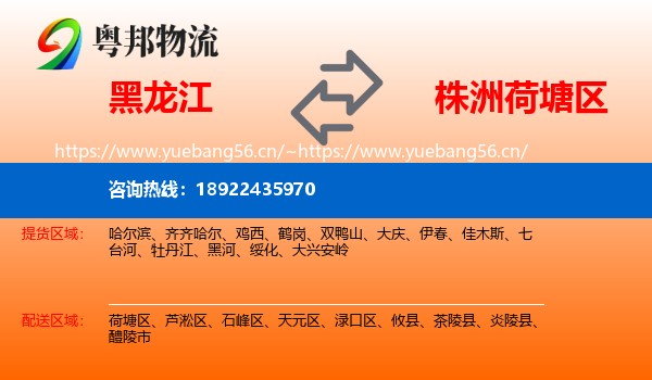 黑龙江到荷塘区物流