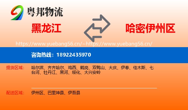黑龙江到伊州区物流