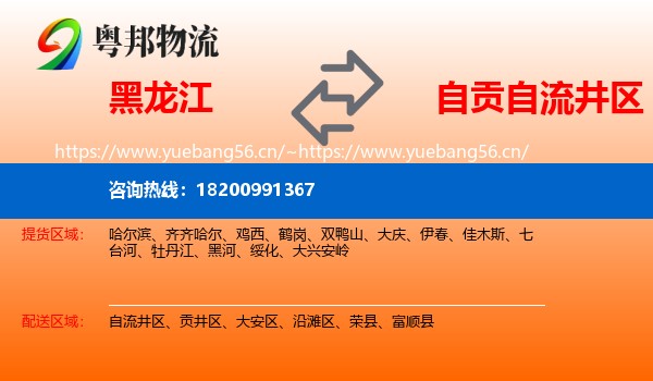 黑龙江到自流井区物流
