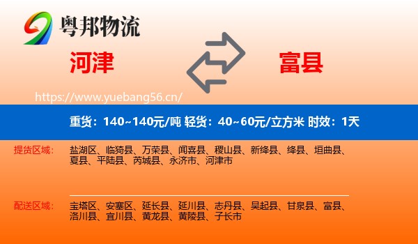 河津到富县物流专线名片