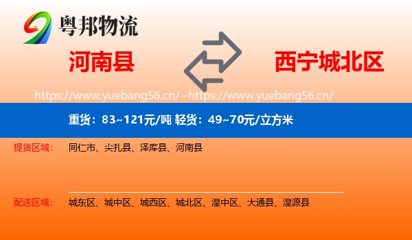 河南县到城北区物流