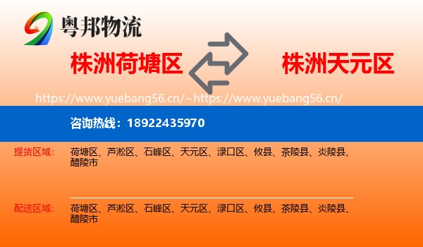 株洲荷塘区到天元区物流