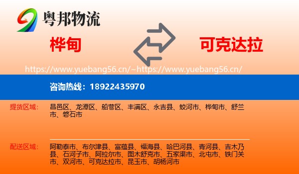 桦甸到可克达拉市物流