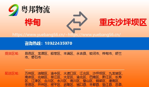 桦甸到沙坪坝区物流